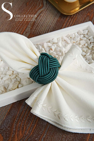 Exclusive Handmade Napkin Rings - Teal Green Colour