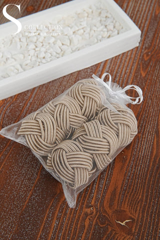 Exclusive Handmade Napkin Rings - Beige Colour